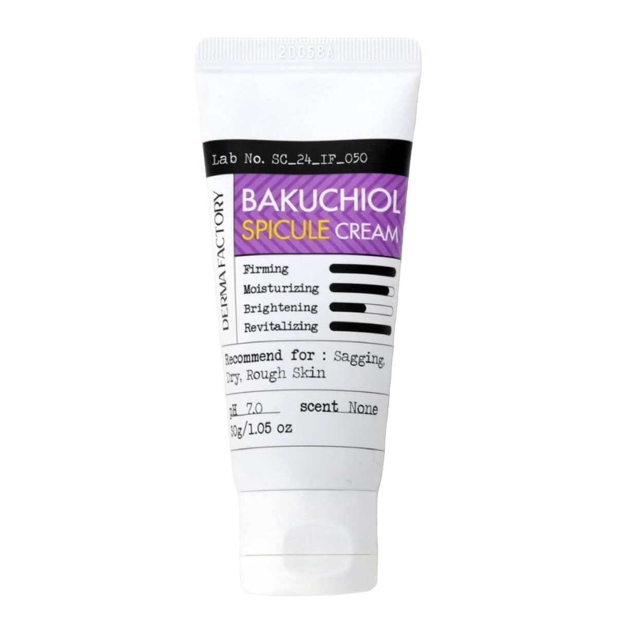Крем антивозрастной с 1% бакучиола и спикулами, , Derma Factory
