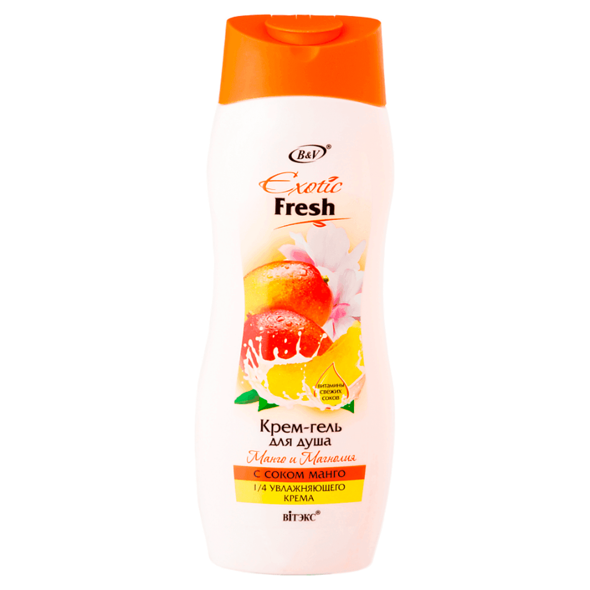 Крем-гель для душа Манго и Магнолия, Exotic Fresh, , Витэкс