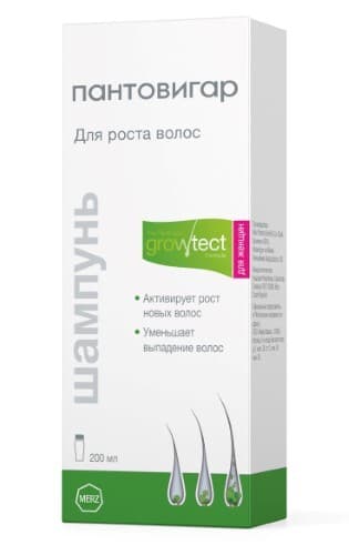 Пантовигар шампунь для роста волос для женщин Growtect Formula 1 шт