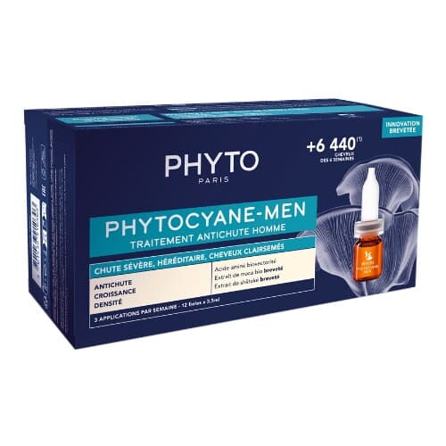 Phyto phytocyane-men сыворотка против выпадения волос д/мужчин 12 шт