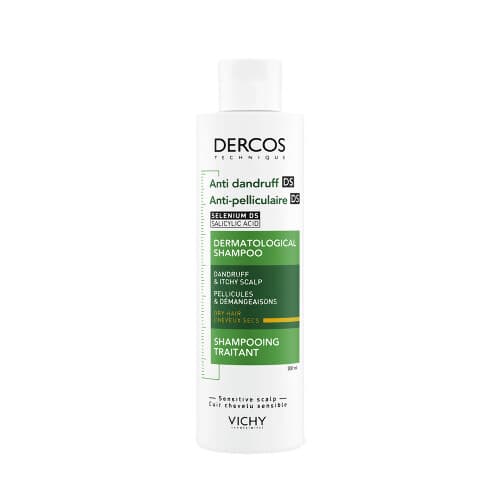 VICHY DERCOS ИНТЕНСИВНЫЙ ШАМПУНЬ-УХОД ПРОТИВ ПЕРХОТИ ДЛЯ СУХИХ ВОЛОС