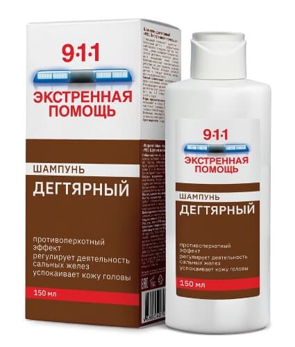 911 Экстренная помощь шампунь дегтярный