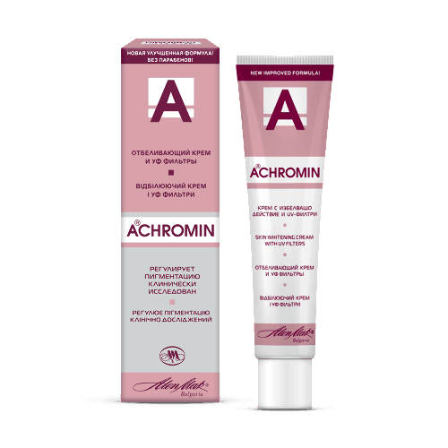 Achromin anti-pigment отбеливающий классический крем с уф-фильтрами для любого типа кожи