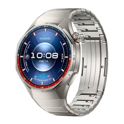 Умные часы HUAWEI WATCH GT 6 Pro, Titanium, титановый блочный браслет (версия Global)
