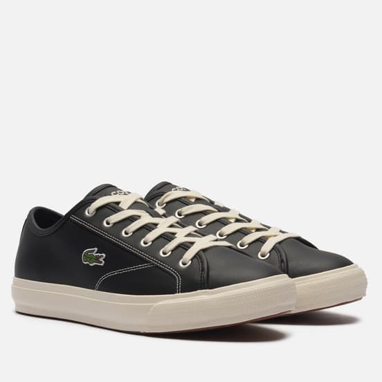 Мужские кеды Lacoste Backcourt Leather Black/Off White