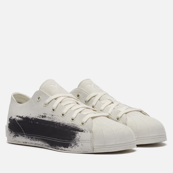 Мужские кеды Y-3 Nizzastar Low Suede Off White/Off White/Off White