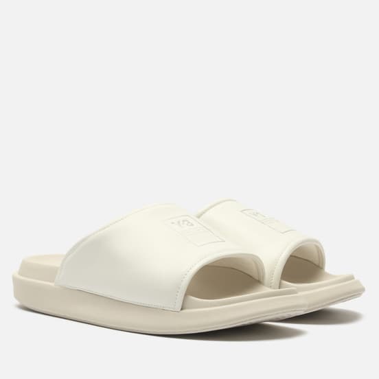 Сланцы Y-3 Regular Fit Leather Off White/Off White/Alumina