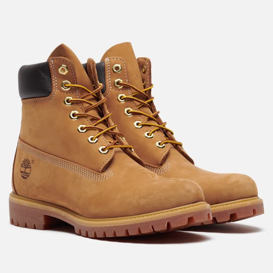 Мужские ботинки Timberland Premium 6-Inch Waterproof Wheat Nubuck