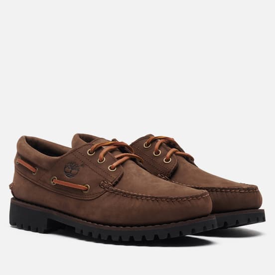 Мужские ботинки Timberland Authentic Boat Dark Brown Nubuck