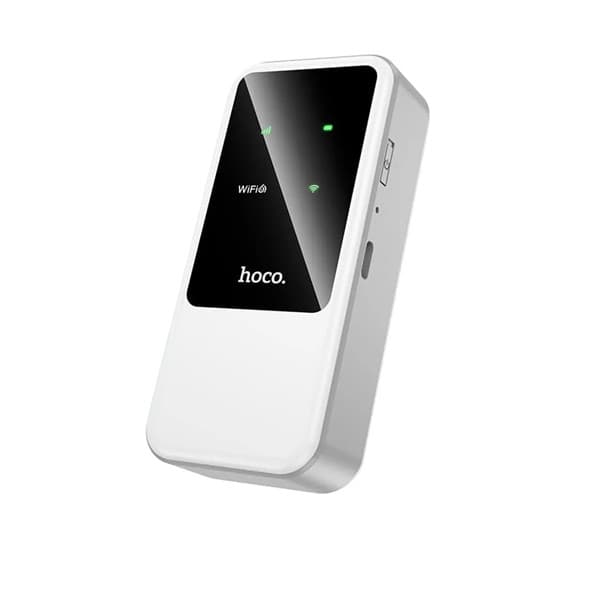 Роутер WiFi карманный HOCO HI42 Wi-Fi6 2.4G 150Мбит/с работает с сим картой, белый