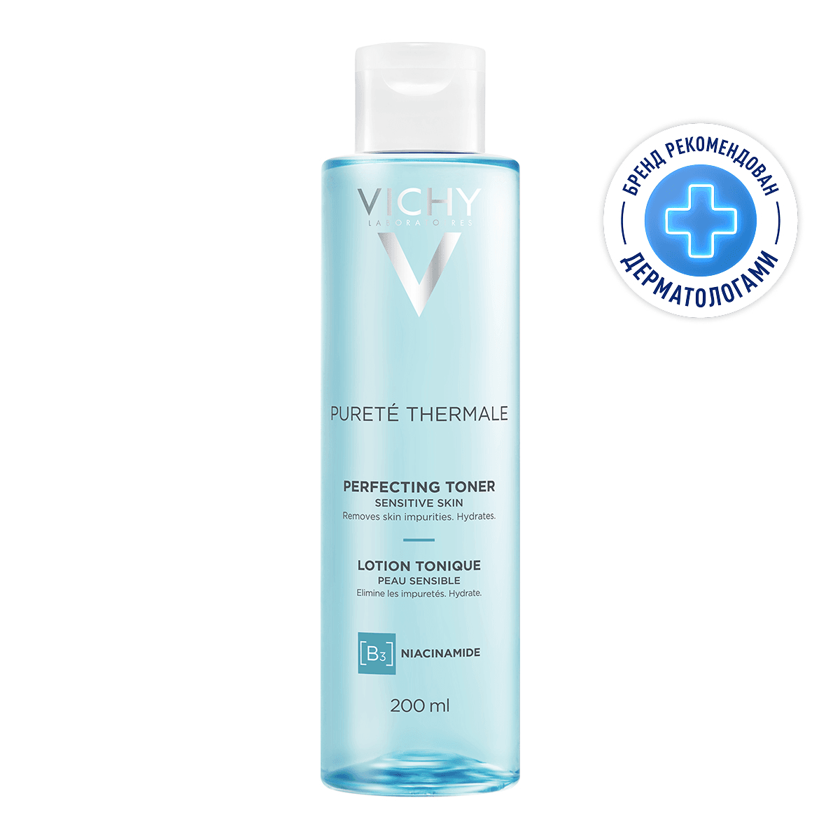 Vichy Purete Thermale Тоник для чувствительной кожи лица и глаз