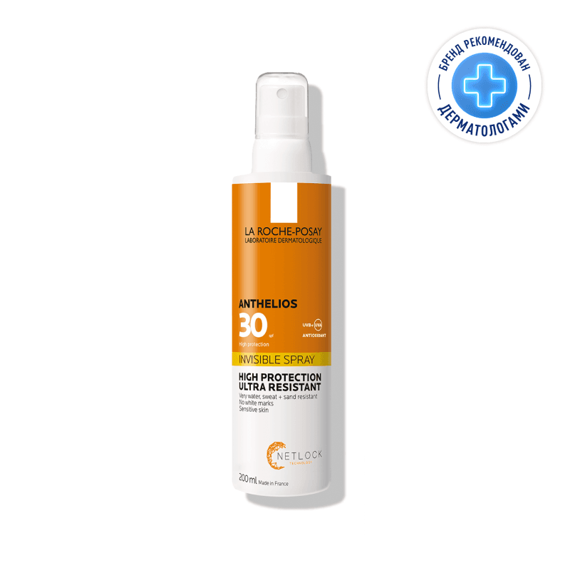 La Roche-Posay Anthelios Спрей солнцезащитный для лица и тела невидимый SPF 30