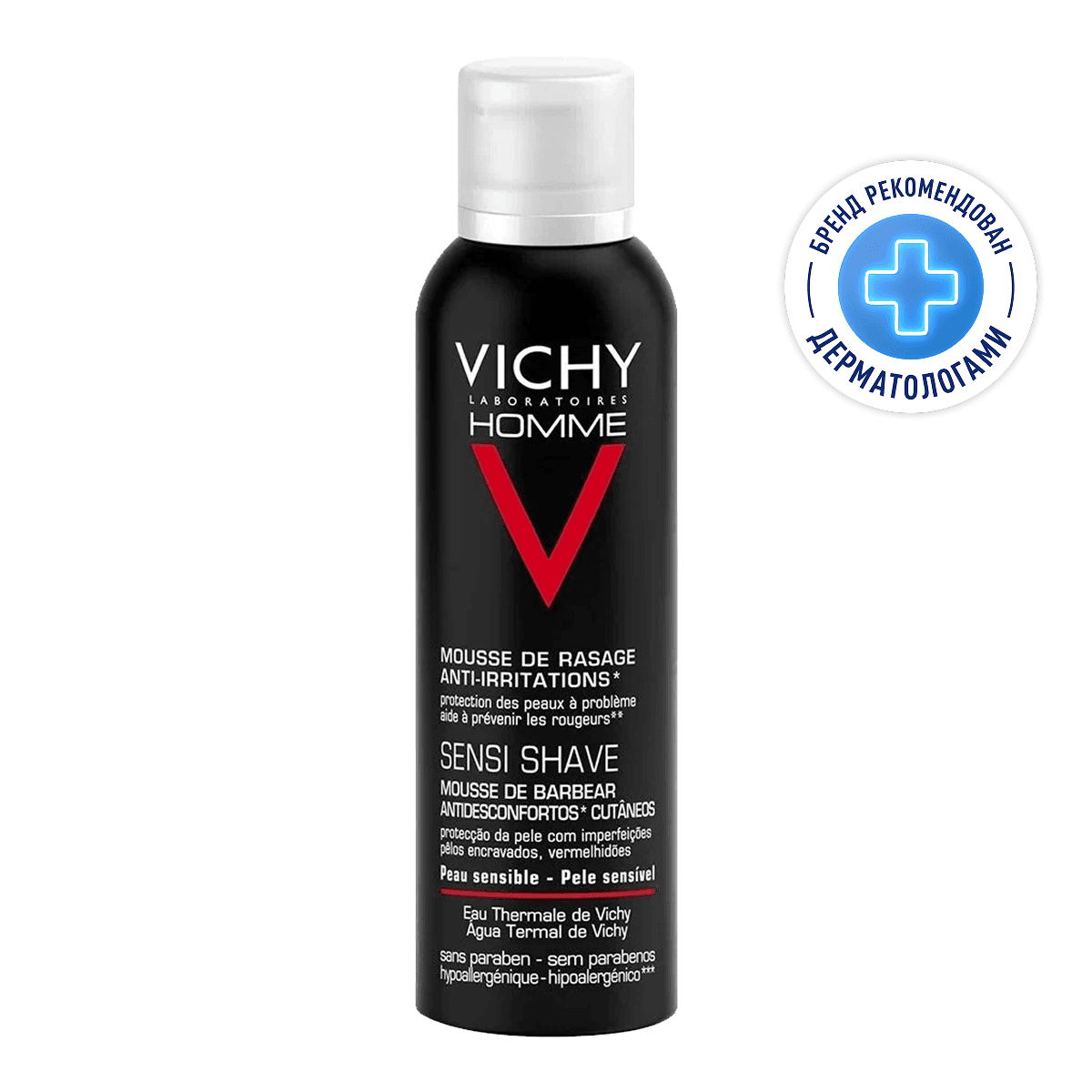 Vichy Homme Пена для бритья против раздражения кожи