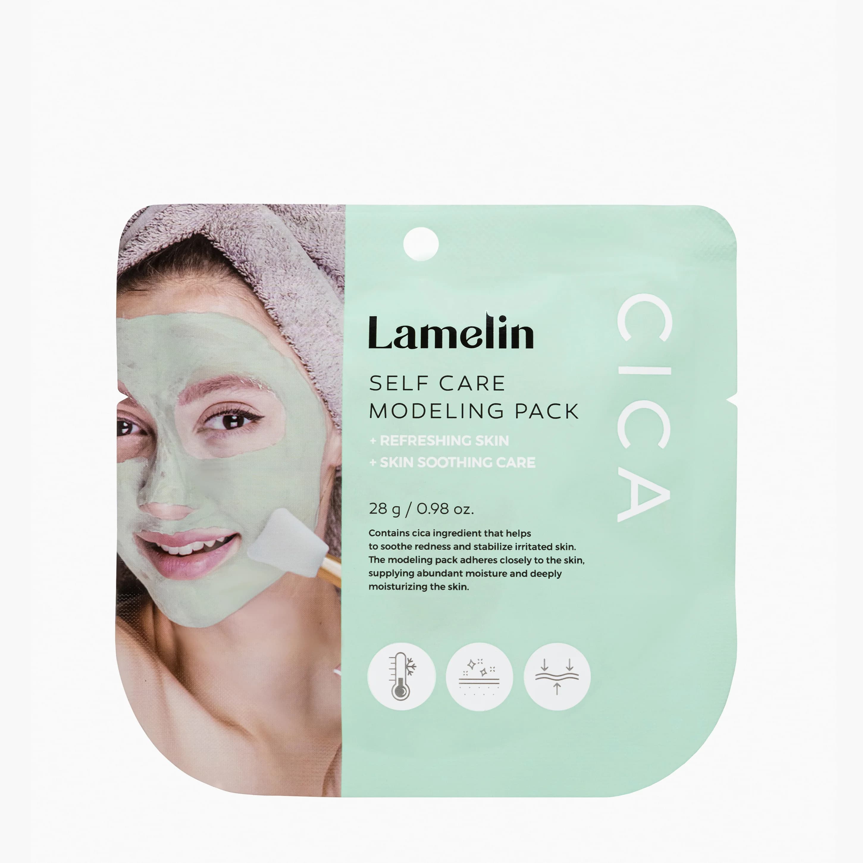Маска альгинатная с экстрактом центеллы азиатской | Lamelin Self Care Modeling Pack Cica