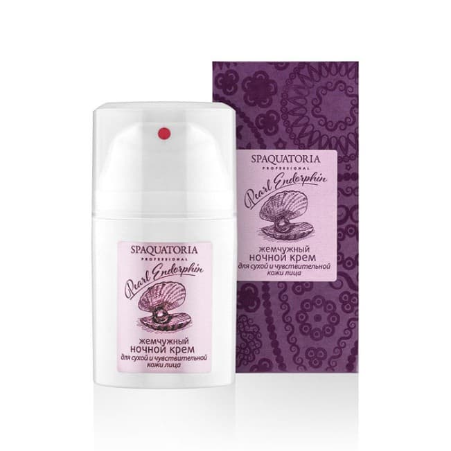 Жемчужный ночной крем для cухой и чувствительной кожи Pearl Endorphin (