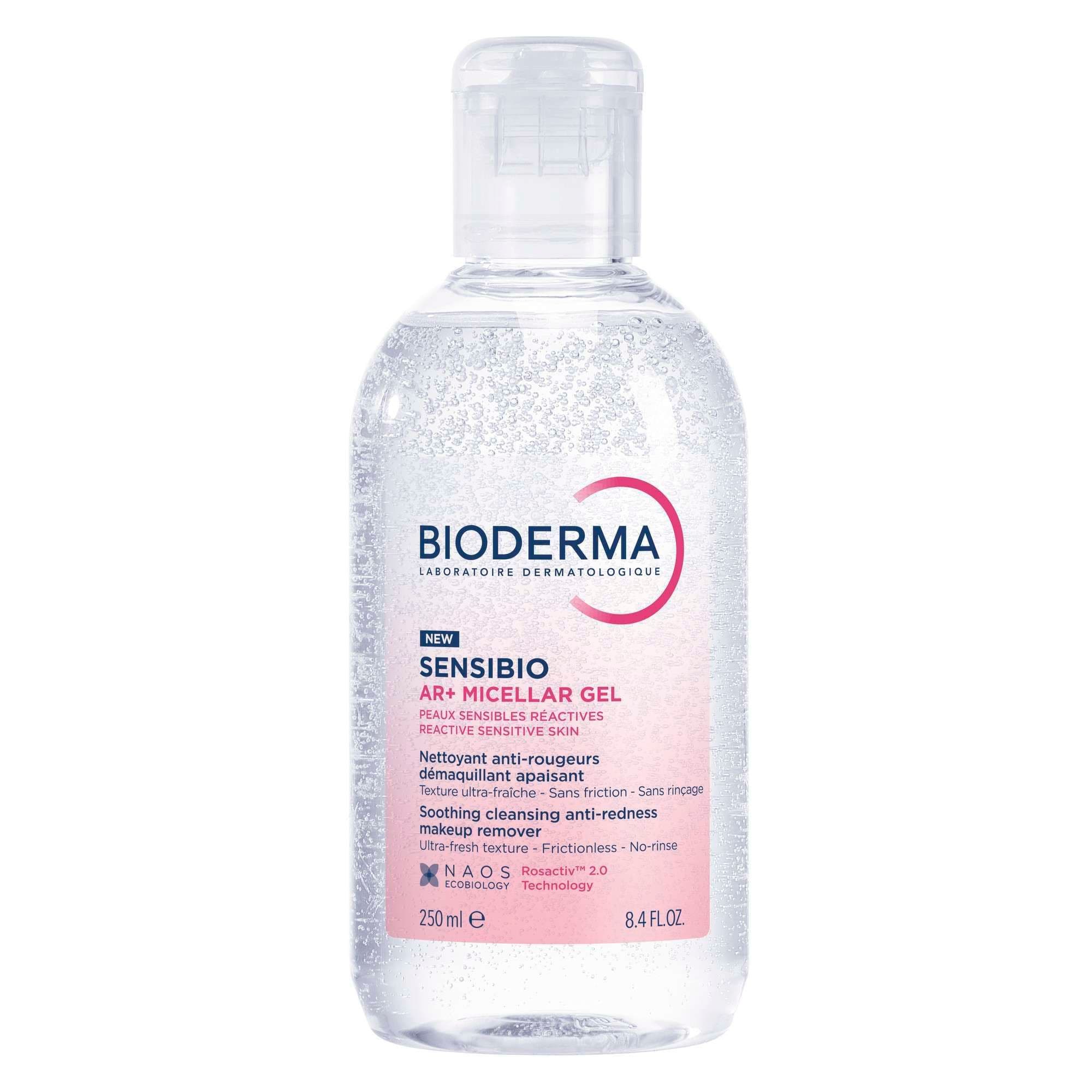 Гель мицеллярный для кожи лица с покраснениями очищающий Sensibio AR+ Bioderma/Биодерма фл
