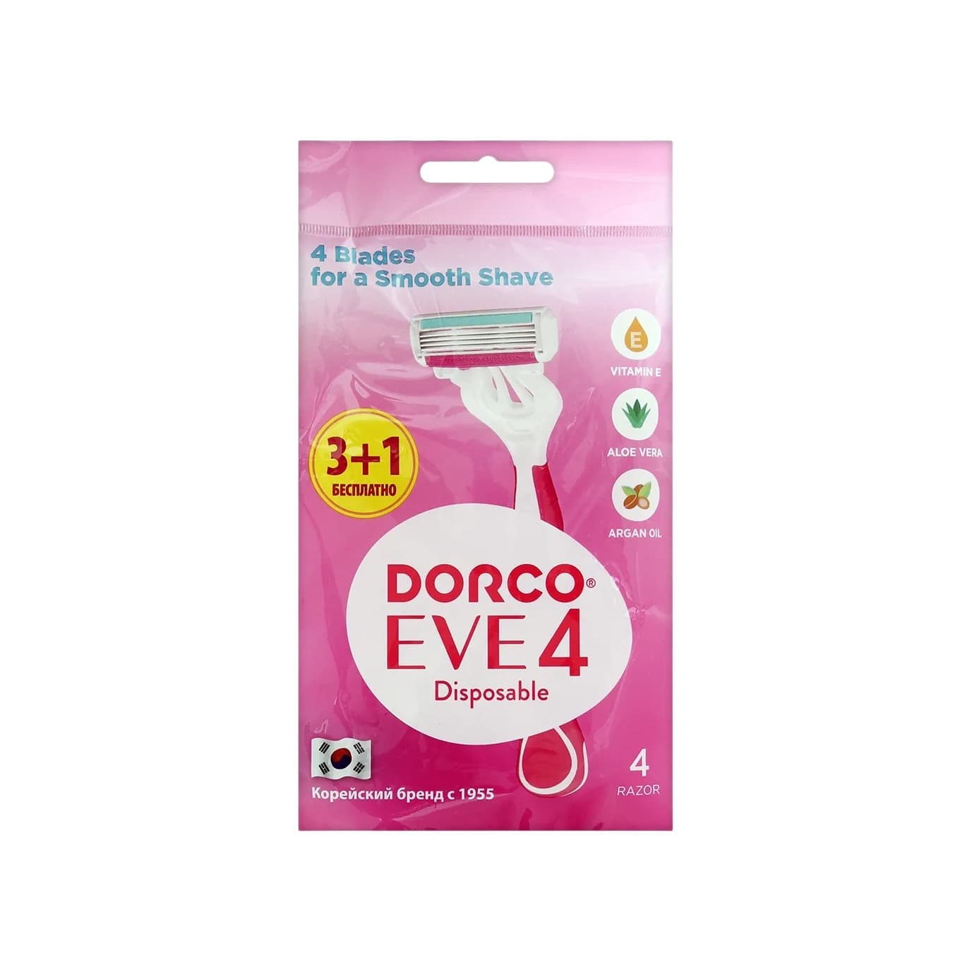 Станок для бритья одноразовый Dorco Eve 4