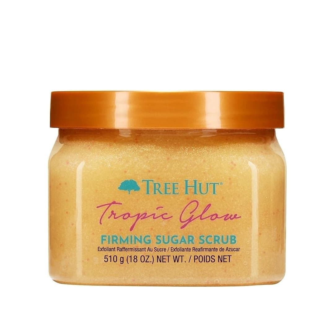 Скраб сахарный для тела с шиммером с ароматом миндаля и сандала Tropic Glow