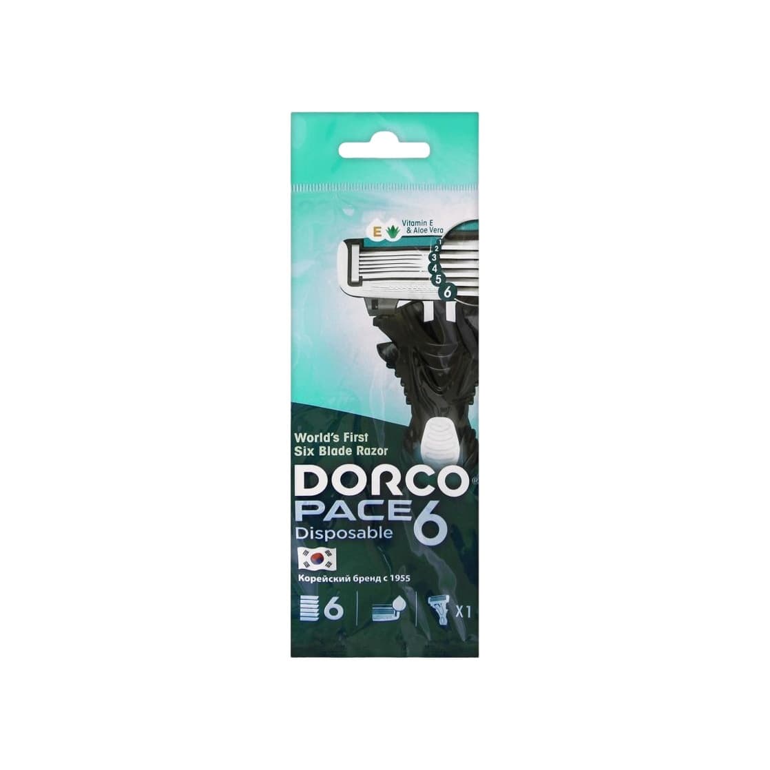 Станок для бритья одноразовый Pace 6 Dorco