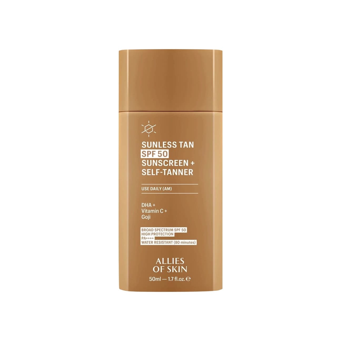 Крем-автозагар для лица с антиоксидантами Sunless Tan SPF50