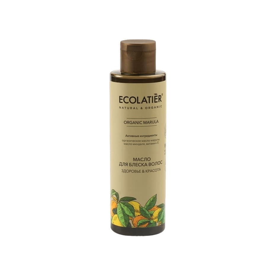 Масло для блеска волос Здоровье+Красота Green Marula Oil