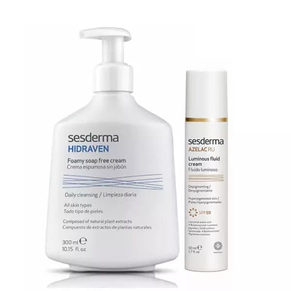 Набор "Очищение и сияние": Эмульсия SPF 50, 50 мл + Крем-пенка, 300 мл