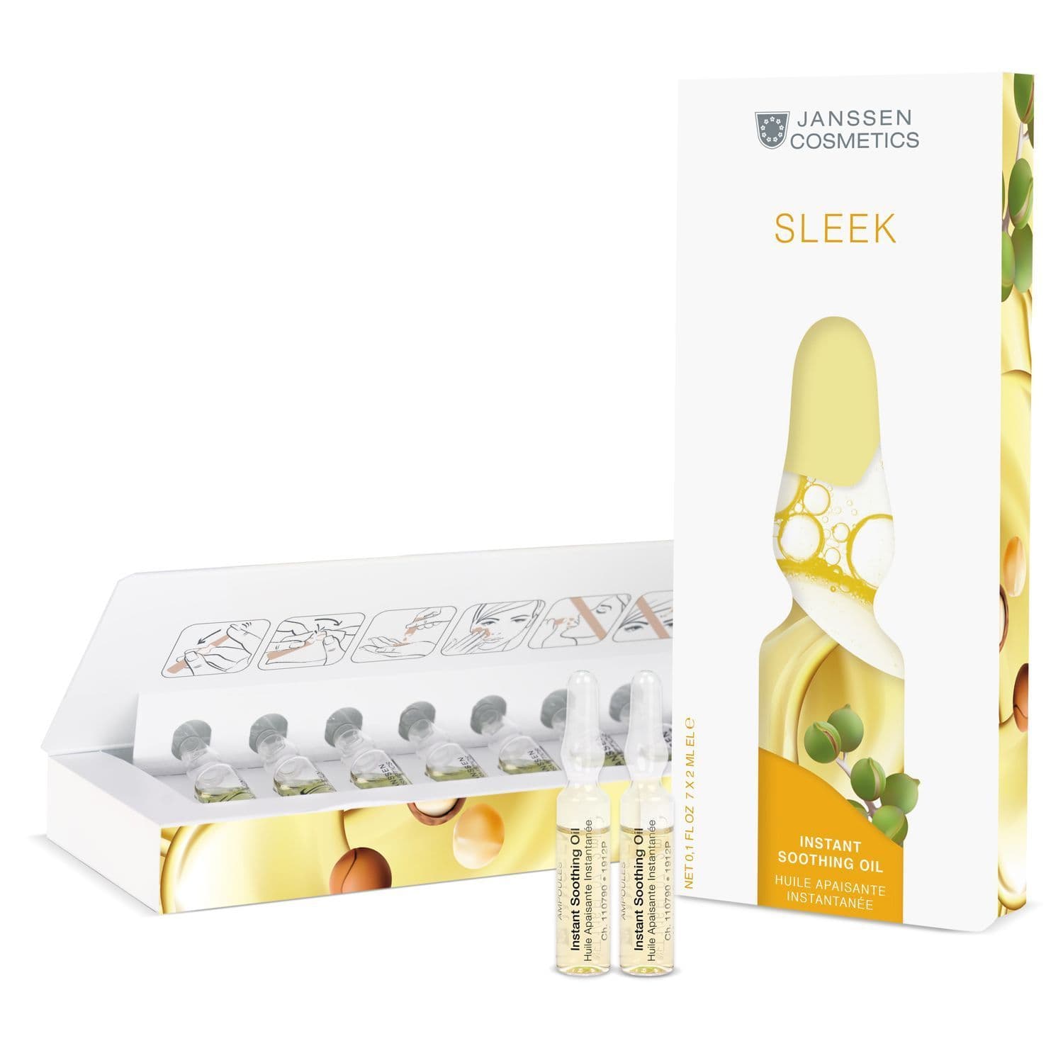 Мгновенно успокаивающее масло для чувствительной кожи Instant Soothing Oil, 7 ампул х