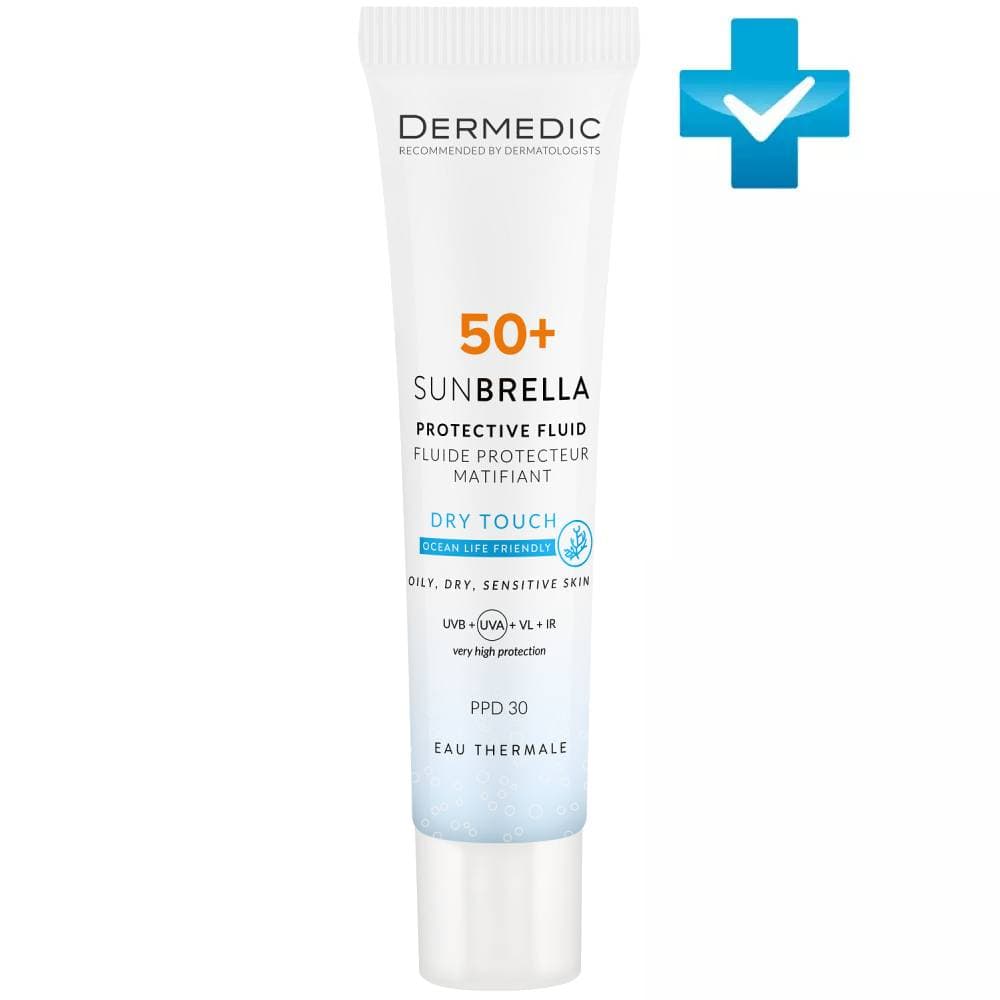 Матирующий защитный флюид для лица SPF50+ PPD30