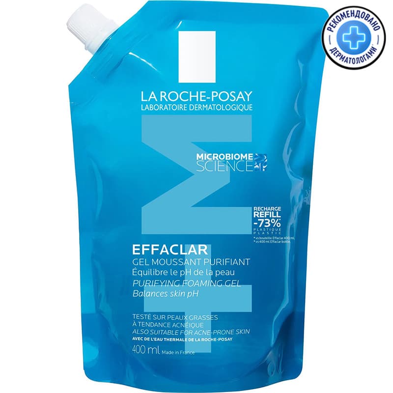 Гель очищающий La Roche-Posay Effaclar пенящийся для жирной кожи, рефил