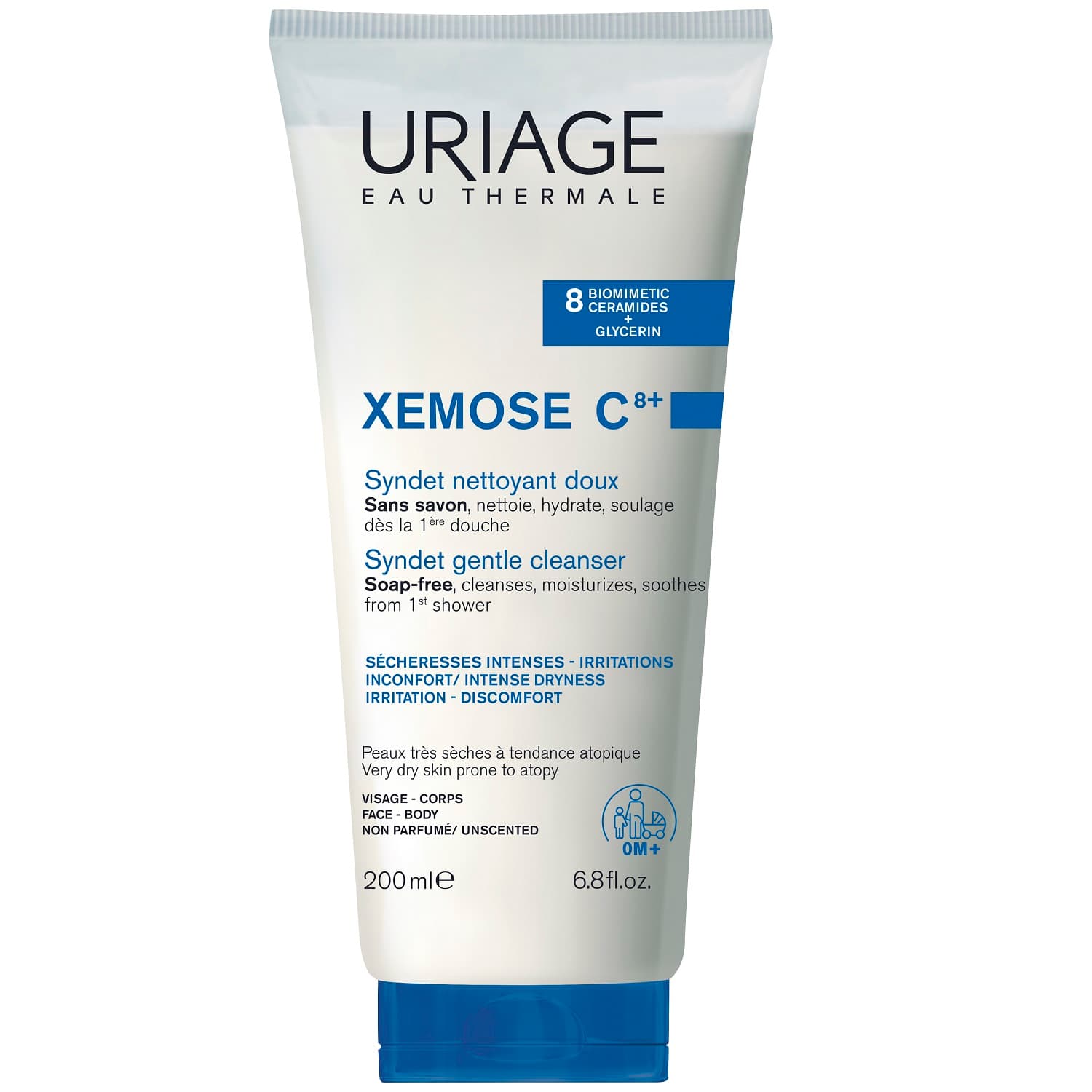 Урьяж Мягкий очищающий гель с церамидами Syndet, (Uriage, Xemose С8+