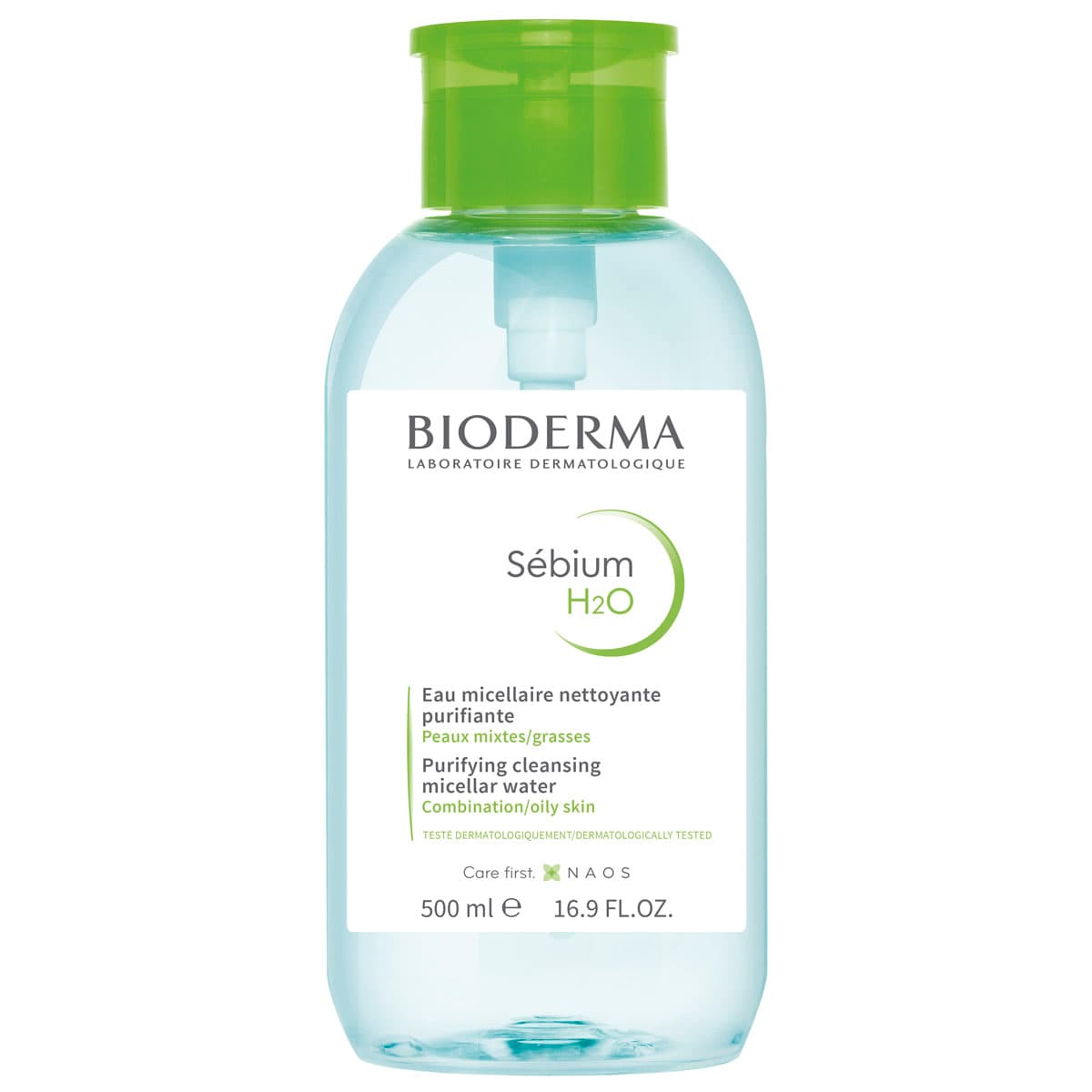 Биодерма Мицеллярная вода для жирной и проблемной кожи с помпой, (Bioderma, Sebium)