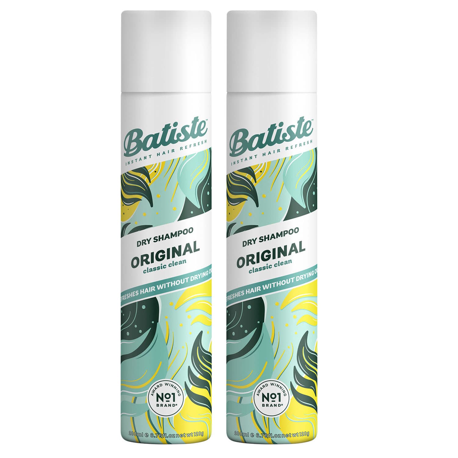 Батист Сухой шампунь для волос Original с классическим ароматом, 2 х (Batiste, Fragrance
