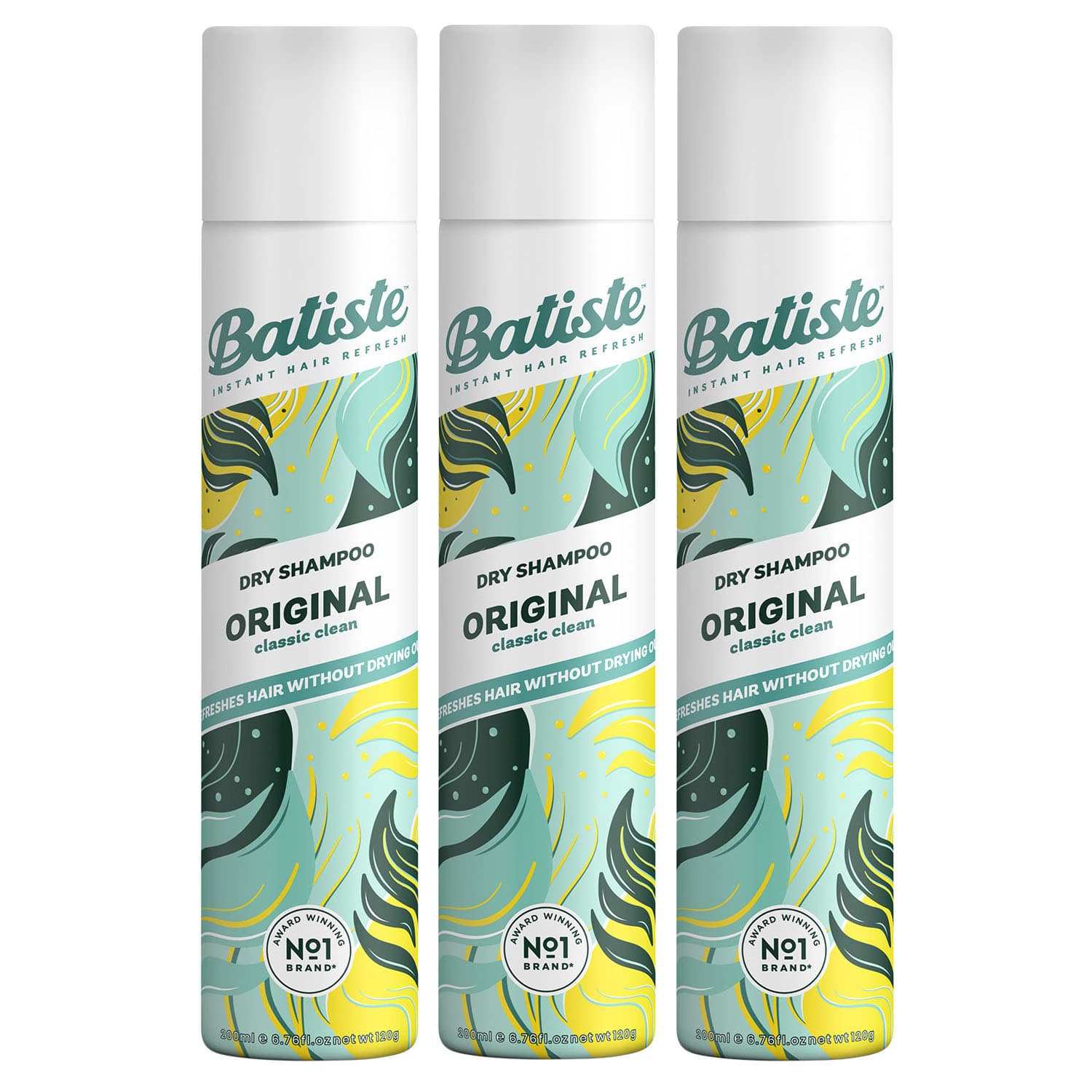 Батист Сухой шампунь для волос Original с классическим ароматом, 3 х (Batiste, Fragrance