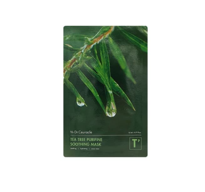 Доктор Сьюрикл Успокаивающая тканевая маска для лица, 10 х (Dr. Ceuracle, Tea Tree Purifine