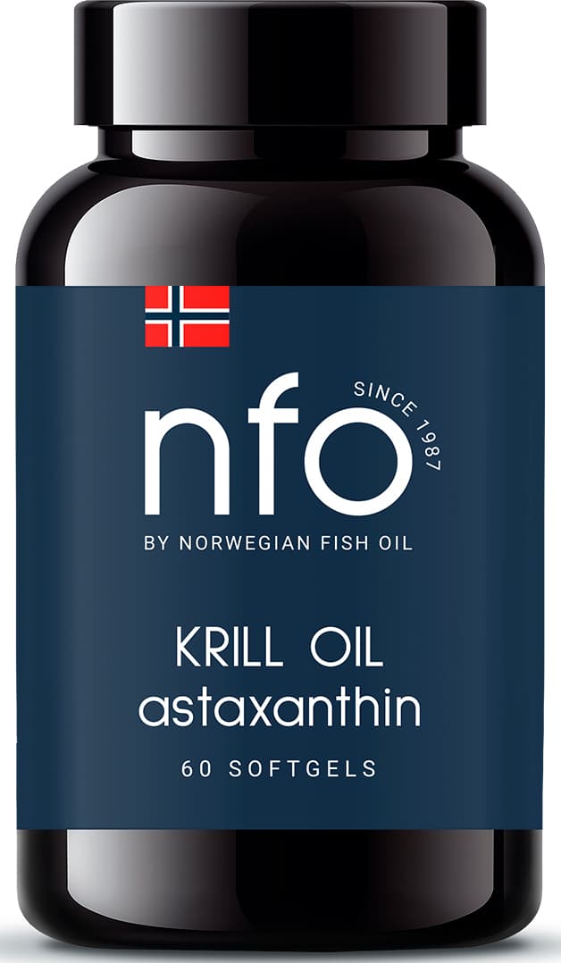 Норвегиан Фиш Ойл Комплекс Омега-3 и астаксантина, 60 капсул (Norwegian Fish Oil, Омега 3