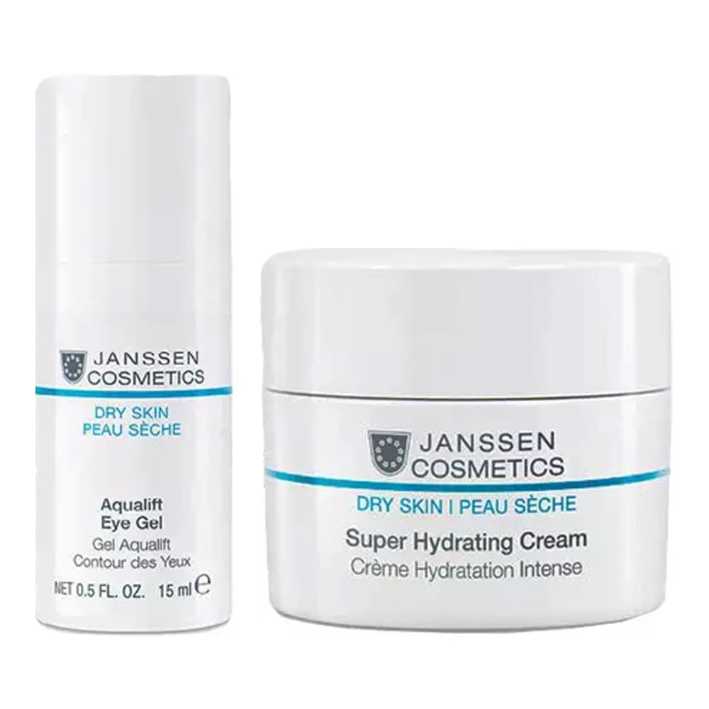 Янсен Косметикс Набор "Активное увлажнение": крем + гель для век 15 мл (Janssen Cosmetics, Dry Skin
