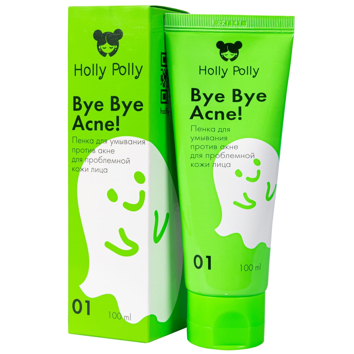 Холли Полли Пенка для умывания лица против акне и воспалений, (Holly Polly, Bye Bye Acne!)