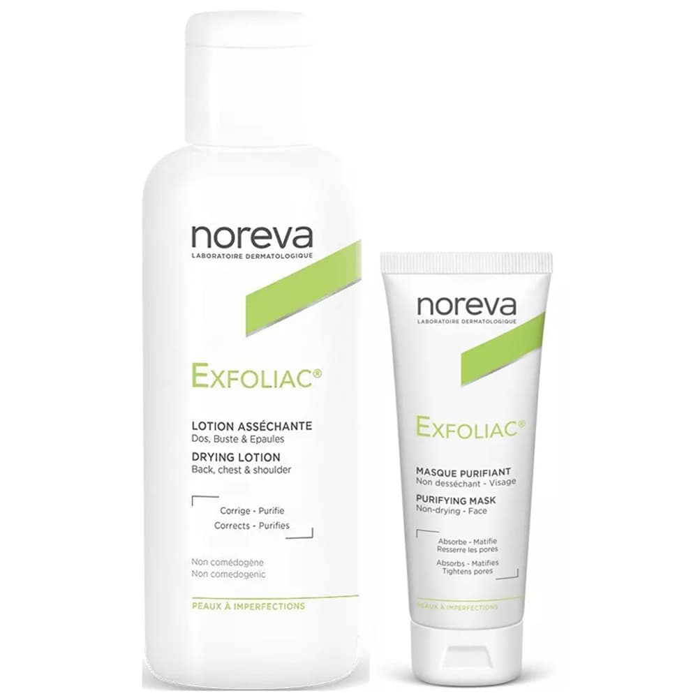Норева Набор для проблемной кожи: маска, + лосьон, 125 мл (Noreva, Exfoliac