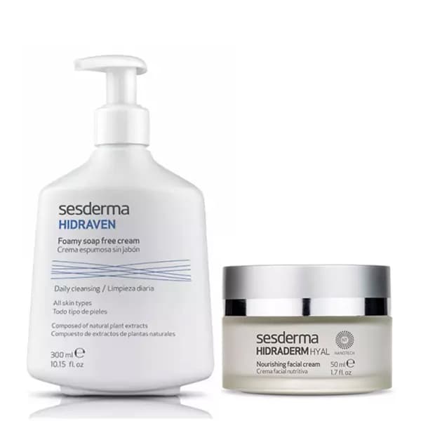 Сесдерма Набор "Базовый уход": крем-пенка + крем питательный 30 мл (Sesderma, Hidraven