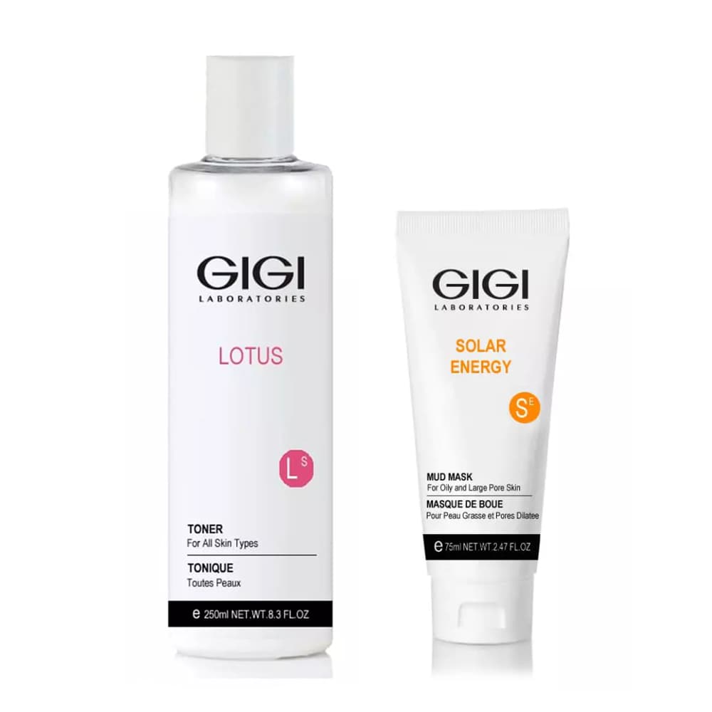 ДжиДжи Набор "Идеальное очищение": тоник + маска грязевая 75 мл (GiGi, Lotus Beauty