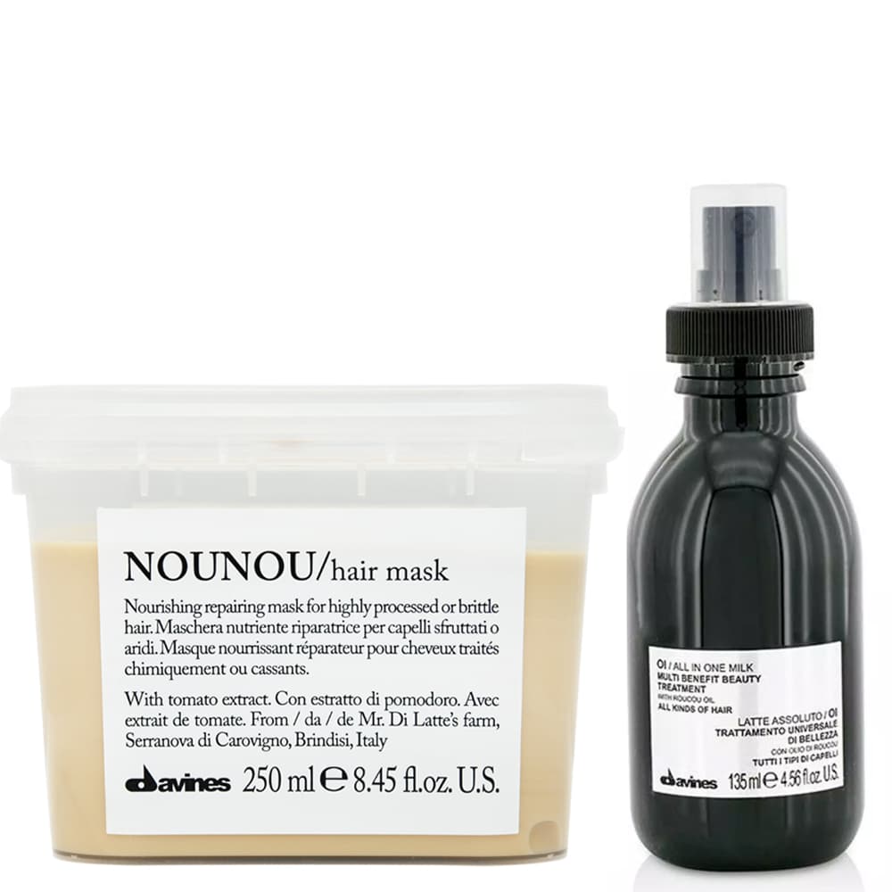 Давинес Набор для восстановления волос: молочко 135 мл + маска 250 мл (Davines, Essential Haircare