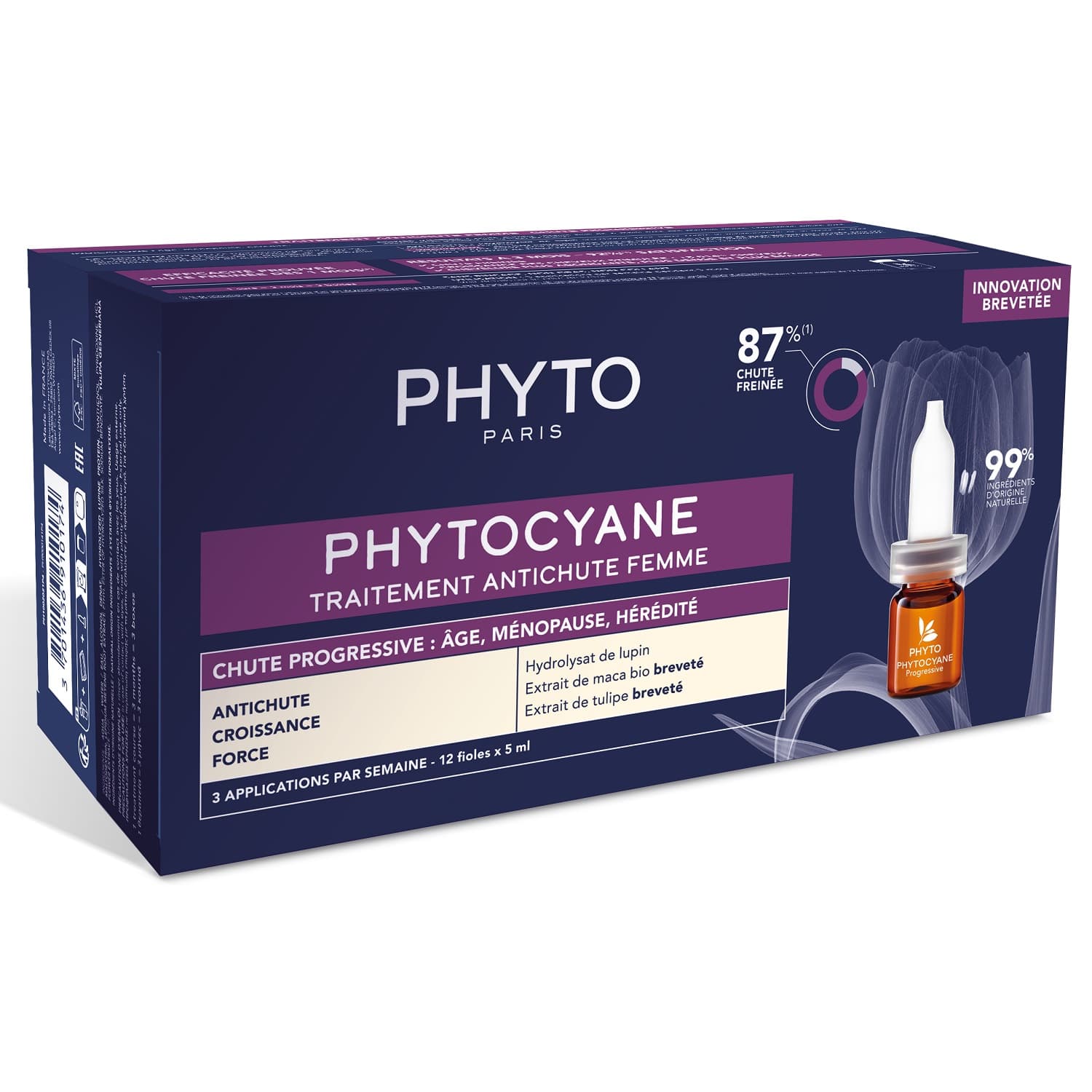 Фито Сыворотка против выпадения волос для женщин, 12 флаконов х (Phyto, Phytocyane