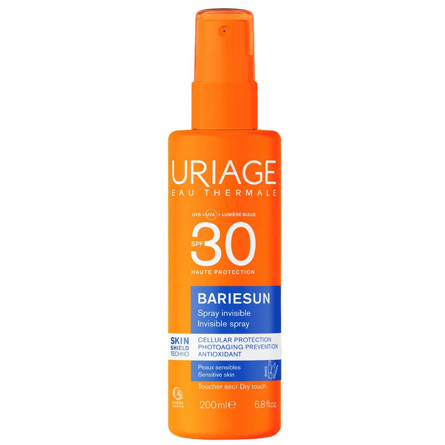 Урьяж Невидимый спрей Invisible Spray SPF 30+, (Uriage, Bariesun