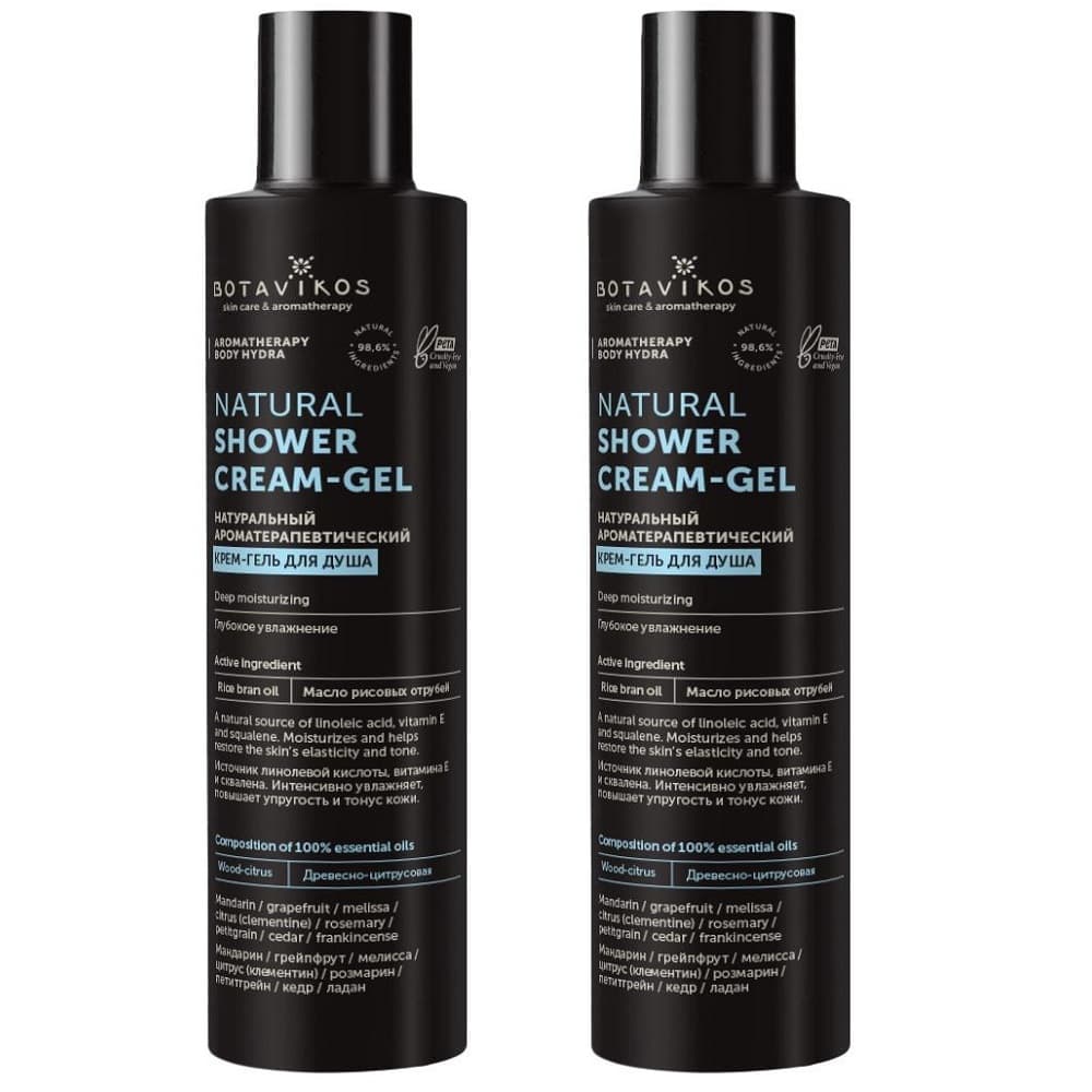 Ботавикос Крем-гель для душа Aromatherapy Body Hydra, 2 х (Botavikos, Для тела