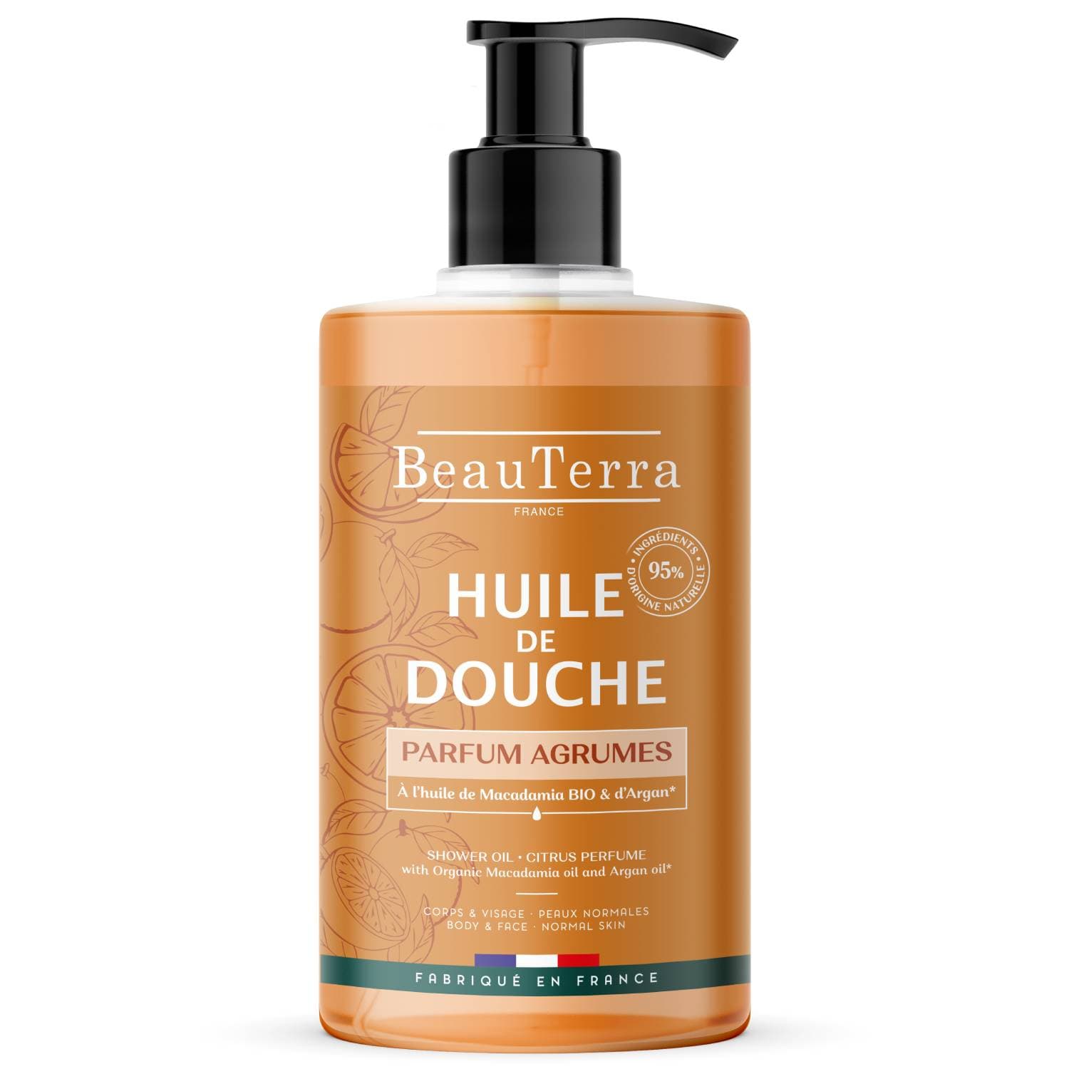 Бьютерра Масло для душа с ароматом цитруса, (BeauTerra, Shower Oil
