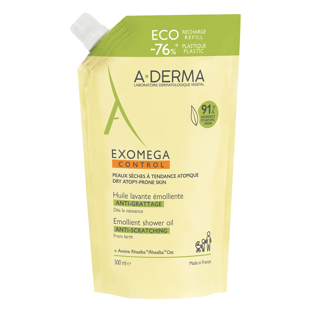 Адерма Смягчающее масло для душа , (A-Derma, Exomega Control