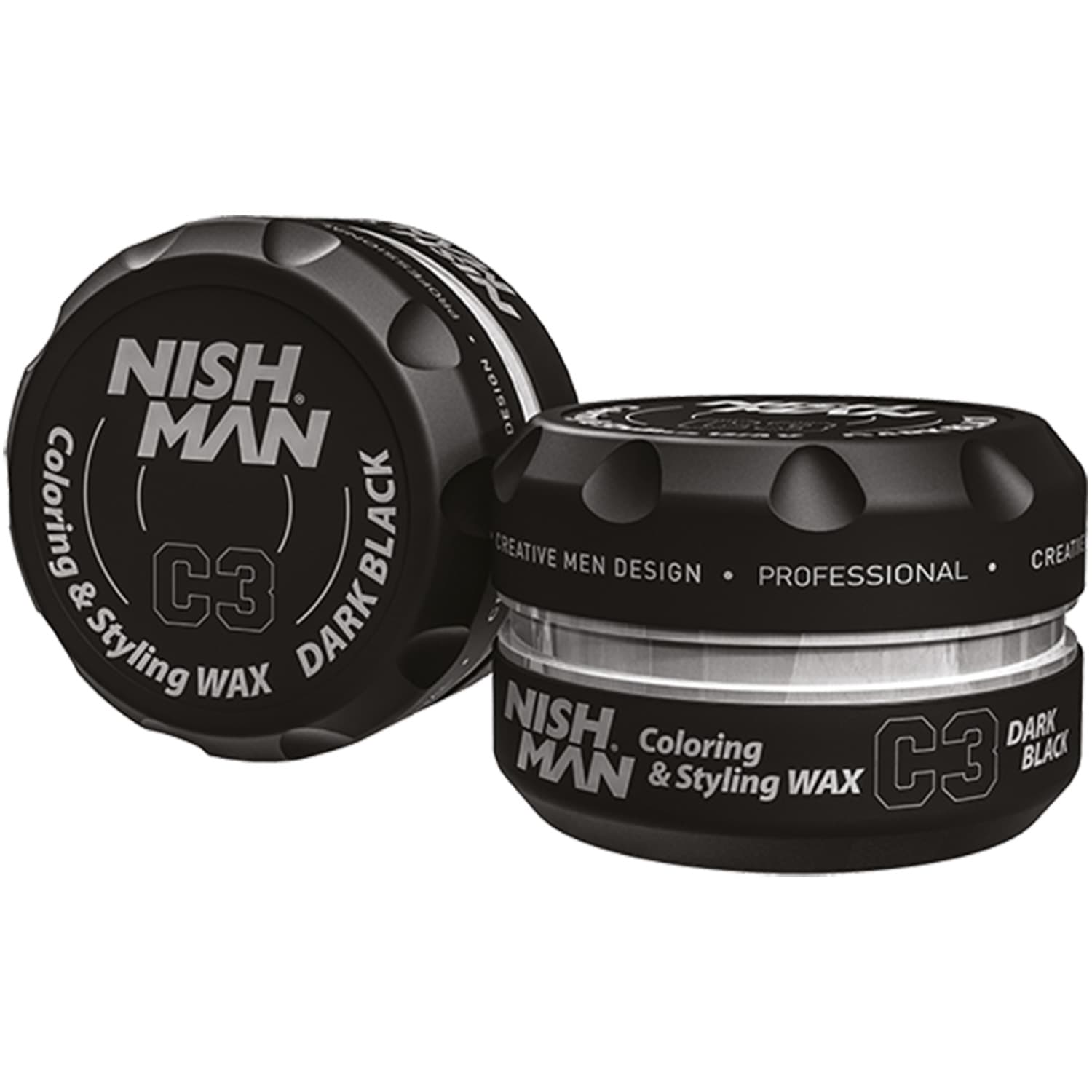 Нишмэн Цветной воск для волос C3 Dark Black, (Nishman, Hair)