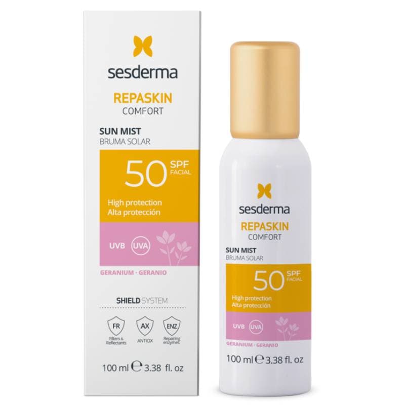 Сесдерма Спрей-мист липосомальный для лица "Герань" Comfort SPF50, (Sesderma, Repaskin