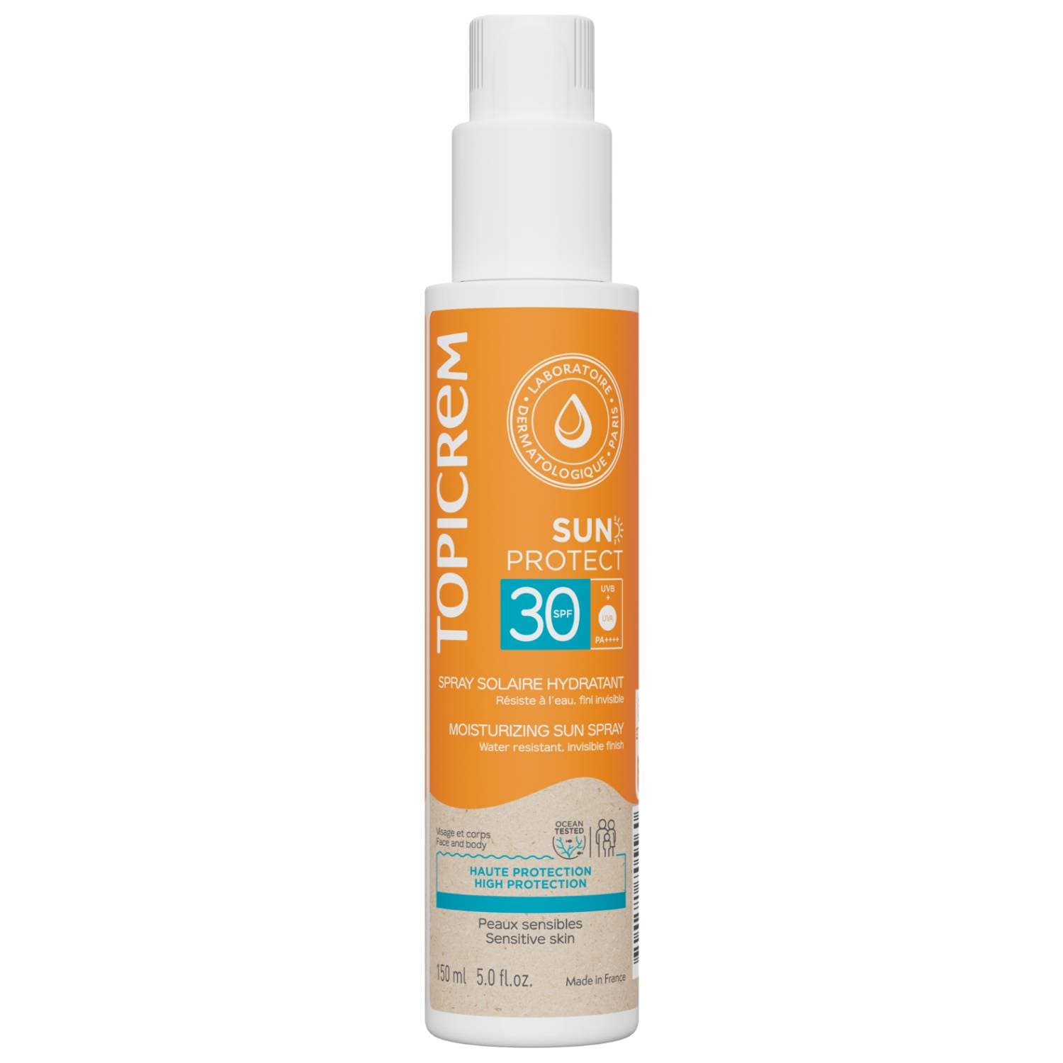 Топикрем Солнцезащитный увлажняющий спрей для лица и тела SPF30, (Topicrem, Sun Protect - cолнцезащитная линия