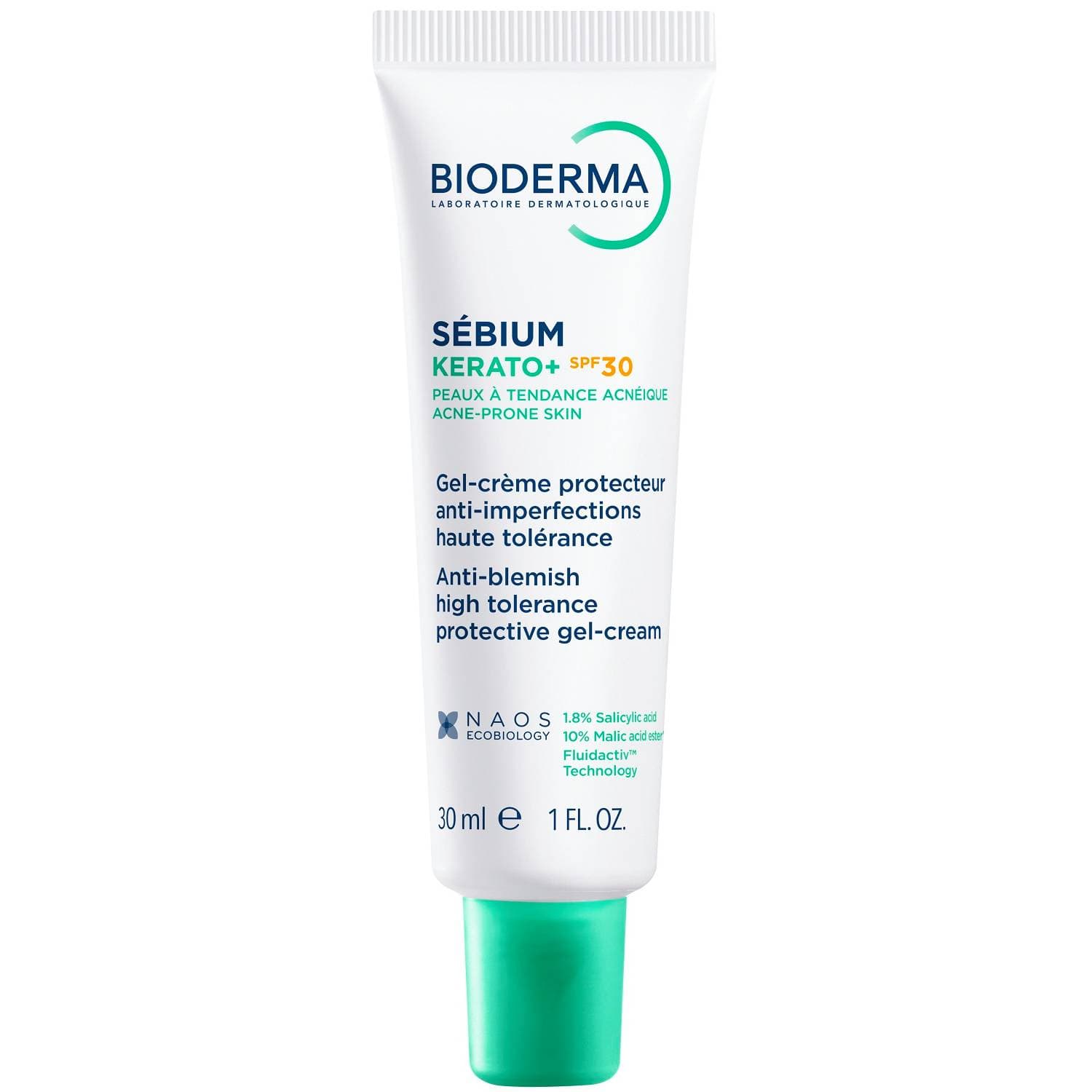 Биодерма Солнцезащитный гель-крем против несовершенств кожи Kerato+ SPF30, (Bioderma, Sebium